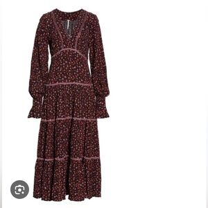 Free People - discontinued Take a Little Time Midi Dress